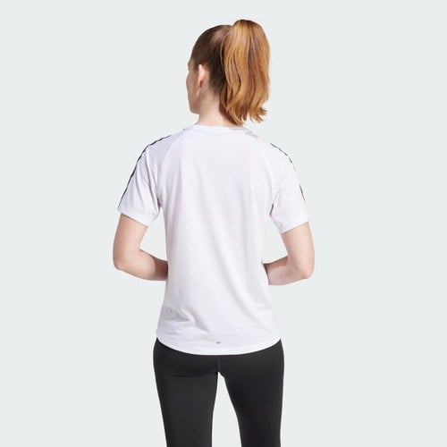 Adidas Performance IQ3876 Own the Run 3-Stripes Tee