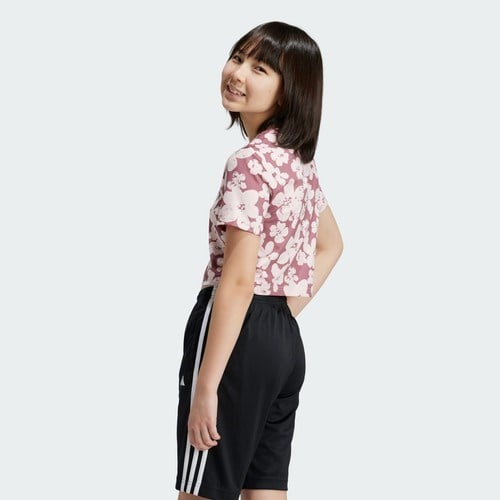 Adidas Performance IW3289 Train Essentials Seasonal Printed Cropped Training Tee Kids