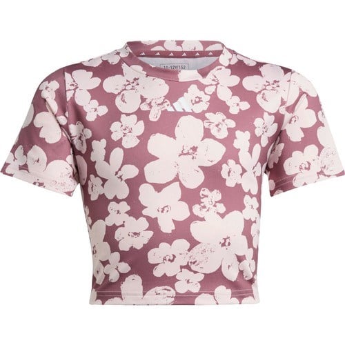 Adidas Performance IW3289 Train Essentials Seasonal Printed Cropped Training Tee Kids