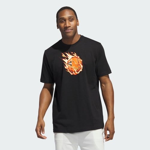 Adidas Performance IX0107 On Fire Basketball Graphic Tee