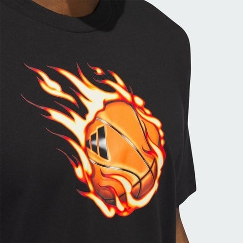 Adidas Performance IX0107 On Fire Basketball Graphic Tee