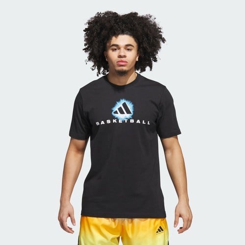 Adidas Performance JV8420 Basketball Lights Grafikli Tişört