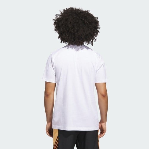 Adidas Performance JV8433 Basketball Is Happiness Graphic Tee