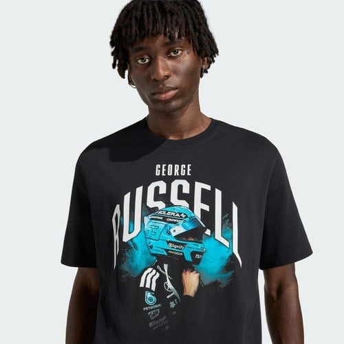 Adidas Performance KE7746 Mercedes - Amg Petronas Formula 1 Team George Russell Graphıc Tee