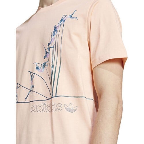 Adidas  Q12 Ts Pole Erkek Günlük Tişört JP4494 Pembe