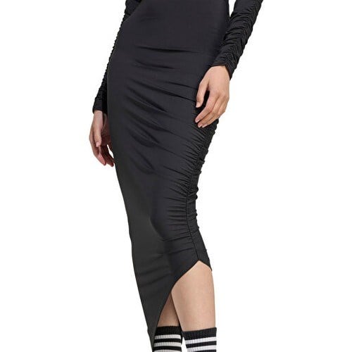 Adidas Ruched Maxi Kadın Günlük Elbise JW2806 Siyah