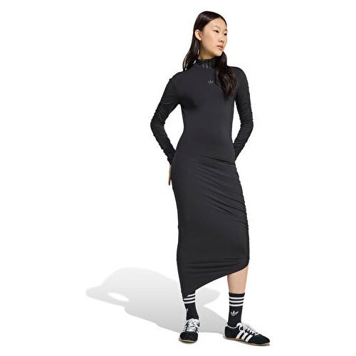Adidas Ruched Maxi Kadın Günlük Elbise JW2806 Siyah