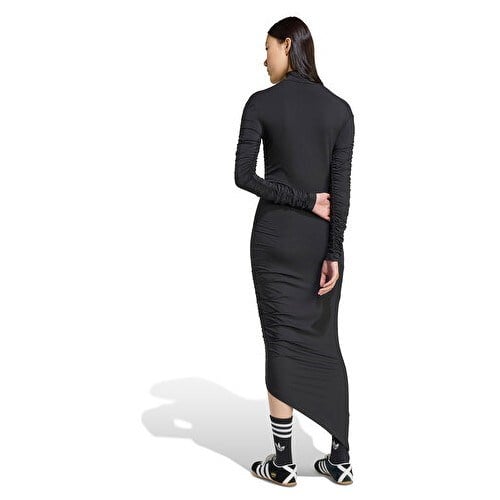 Adidas Ruched Maxi Kadın Günlük Elbise JW2806 Siyah