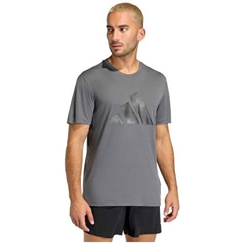Adidas Run Ess Bl T M Erkek Koşu Tişörtü Gri 3XL Konforlu Kumaş ile Dış Mekan İçin Uygun