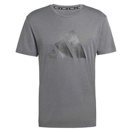 Adidas Run Ess Bl T M Erkek Koşu Tişörtü Gri 3XL Konforlu Kumaş ile Dış Mekan İçin Uygun