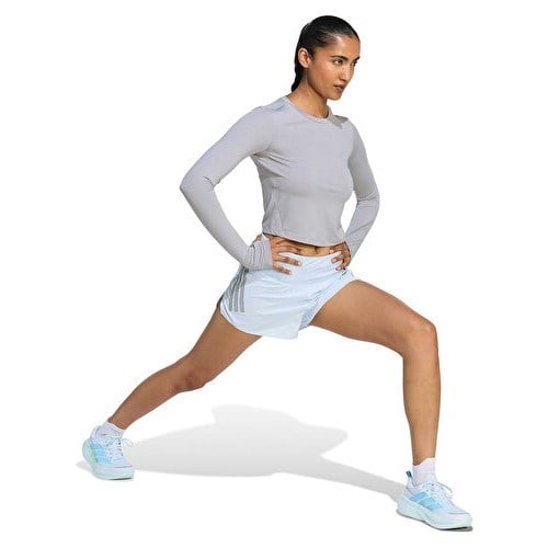 Adidas Run Ess Ls W Kadın Koşu Uzun Kollu Tişört KE8418 Gri