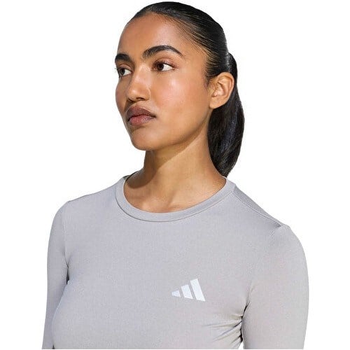 Adidas Run Ess Ls W Kadın Koşu Uzun Kollu Tişört KE8418 Gri