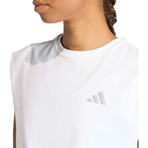 Adidas Run Ess Tk W Kadın Koşu Crop Üst KA0290 Beyaz