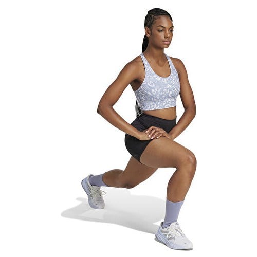 Adidas Run Pkt Ms Aop Kadın Antrenman Sporcu Sütyeni JN9694 Gri