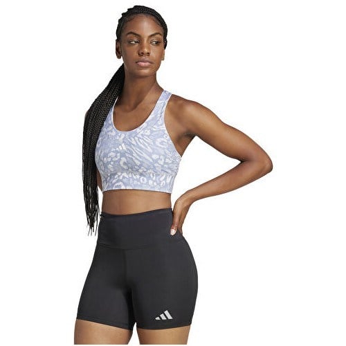 Adidas Run Pkt Ms Aop Kadın Antrenman Sporcu Sütyeni JN9694 Gri