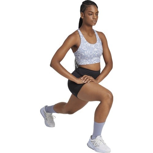 adidas Run Pkt Ms Aop Kadın Gri Fitness Bra