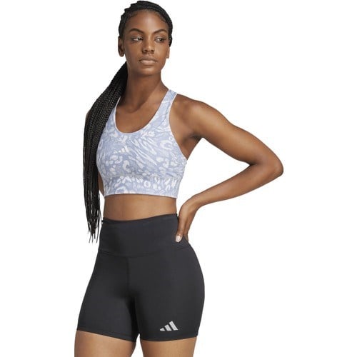 adidas Run Pkt Ms Aop Kadın Gri Fitness Bra