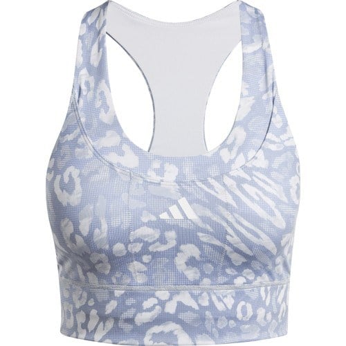 adidas Run Pkt Ms Aop Kadın Gri Fitness Bra