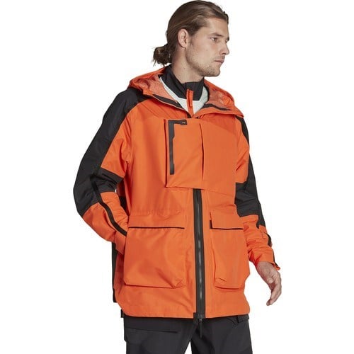 adidas Siyah Turuncu Erkek Yağmurluk Hg8573