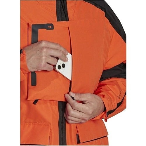 adidas Siyah Turuncu Erkek Yağmurluk Hg8573