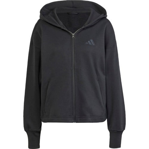 Adidas Sportswear JJ1251 ALL SZN French Terry Bol Tam Boy Fermuarlı Kapüşonlu Üst
