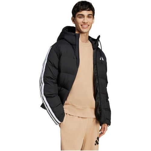 Adidas Sportswear JM4165 Essentials Climawarm 3-Stripes Puffer Down Hooded Jacket