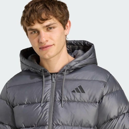 Adidas Sportswear JM8399 Essentials CLIMAWARM Synthetic Down Puffer Hooded Jackets