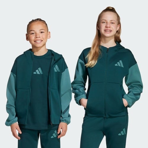 Adidas Sportswear JX9929 adidas Z.N.E. Full-Zip Colorblocked Kids Kapüşonlu Üst