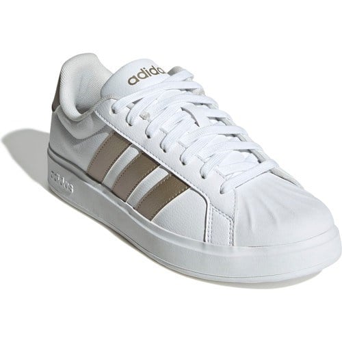 adidas STREETTALK Beyaz Kadın Sneaker Hafif ve Esnek Suni Deri Kauçuk Tabanla Spor ve Günlük Kombin