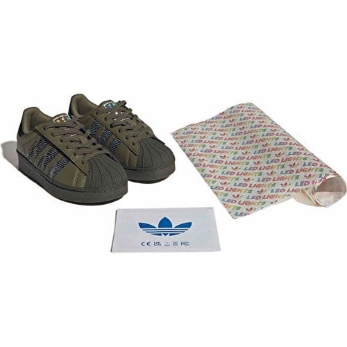 Adidas Superstar LED Light Çocuk Günlük Işıklı Ayakkabı IH6386 Yeşil