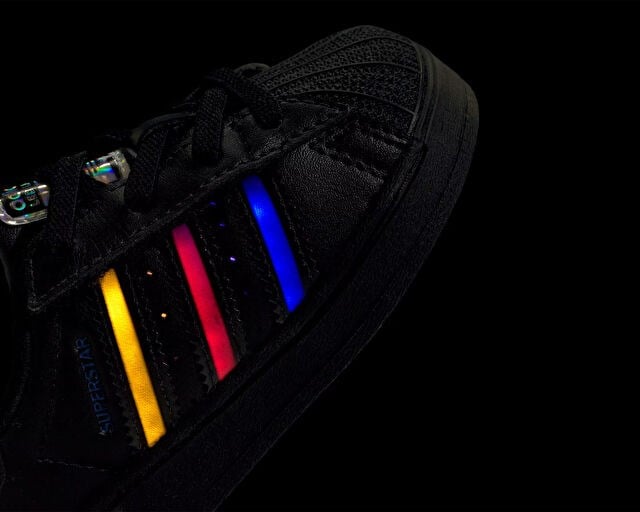 ADIDAS SUPERSTAR LED LIGHTS CF EL C Çocuk Günlük Işıklı Ayakkabı JS1291 Siyah