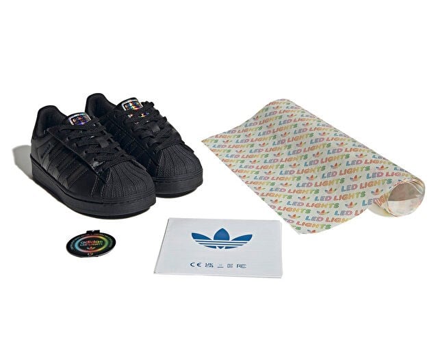 ADIDAS SUPERSTAR LED LIGHTS CF EL C Çocuk Günlük Işıklı Ayakkabı JS1291 Siyah