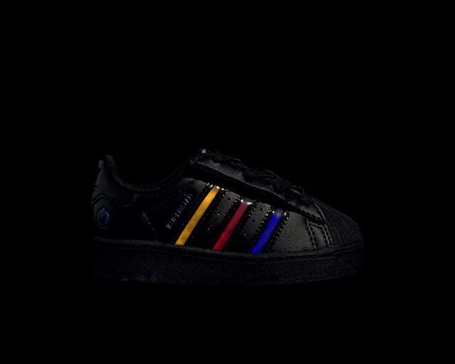 ADIDAS SUPERSTAR LED LIGHTS CF EL C Çocuk Günlük Işıklı Ayakkabı JS1291 Siyah