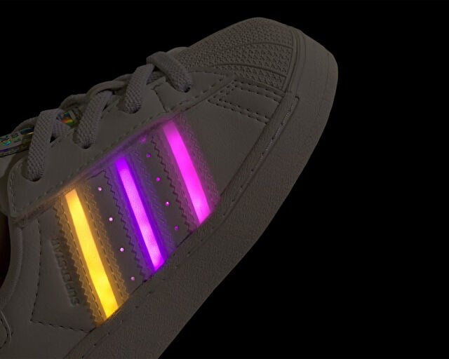 ADIDAS SUPERSTAR LED LIGHTS CF EL I Bebek Günlük Işıklı Ayakkabı JQ6418 Beyaz