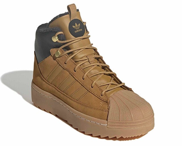 ADIDAS SUPERSTAR WINTER TREK J Genç Günlük Bot JQ0345 Kahverengi