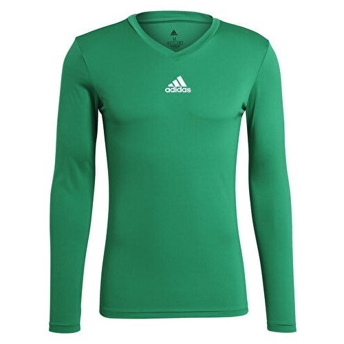 Adidas Team Base Tee Erkek Futbol Antrenman Uzun Kollu Tişört GN7504 Yeşil