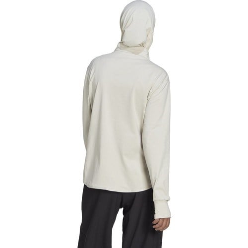 adidas Tech Fit Aeroready Warm 1/4 Zip Kadın Ekru Kapüşonlu Sweatshirt
