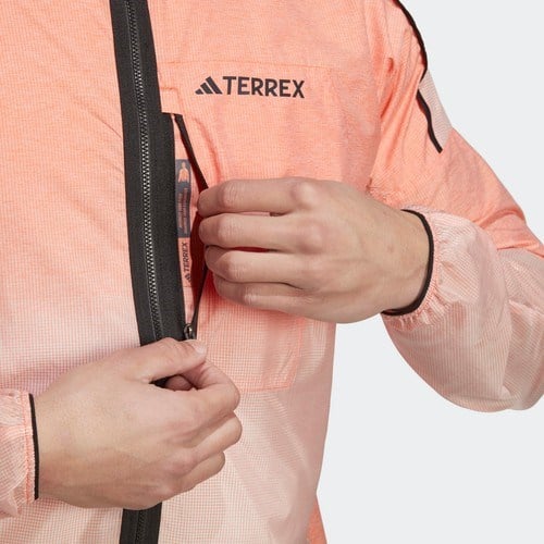 adidas Terrex Agravic Erkek Pembe Outdoor Ceket (HZ1327)