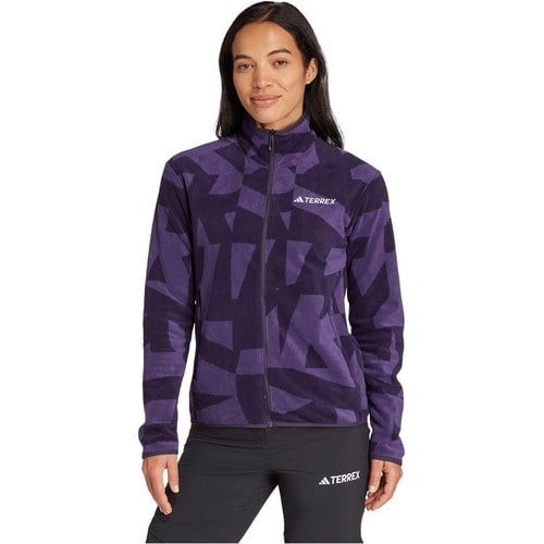 Adidas TERREX JN0996 Terrex Multi Printed Full-Zip Fleece Jacket