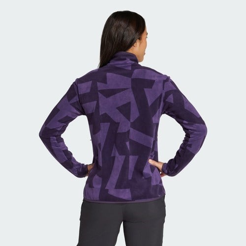 Adidas TERREX JN0996 Terrex Multi Printed Full-Zip Fleece Jacket