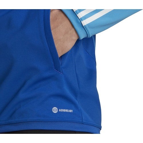 Adidas TIRO23 C Tr Jkt Erkek Futbol Antrenman Ceketi Mavi Şişme Mont Spor Kullanımı İçin L Beden HU1305