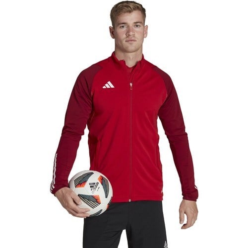 adidas TIRO23 C Tr Jkt Erkek Futbol Uzun Kollu Antrenman Üstü HE5650 Kırmızı