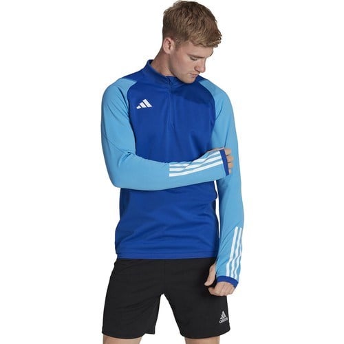 adidas TIRO23 C Tr Top Erkek Futbol Uzun Kollu Antrenman Üstü HU1309 Mavi
