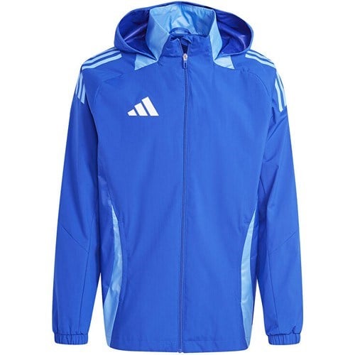 adidas TIRO24 C Awjkt Erkek Futbol Antrenman Ceketi 2XL Uzun Kol Midi Kesim Mavi IR7561