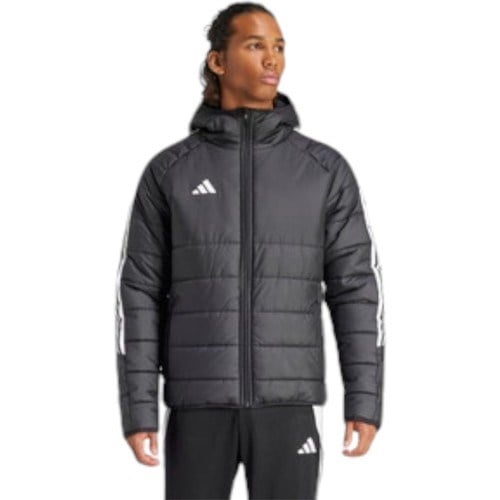 Adidas TIRO24 Winter Jacket Erkek Şişme Mont 000-Siyah Kapüşonlu Normal Kalıp Özellikli