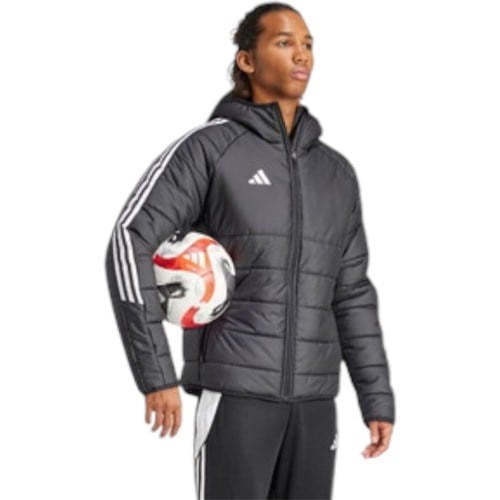 Adidas TIRO24 Winter Jacket Erkek Şişme Mont 000-Siyah Kapüşonlu Normal Kalıp Özellikli