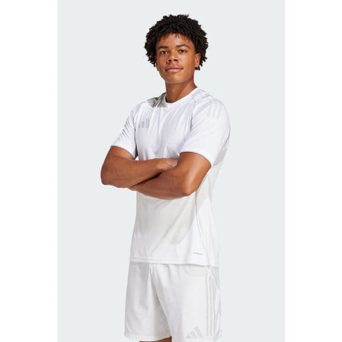 Adidas TIRO25 C M Jsym Beyaz Erkek Tişört JF6082 %100 Polyester Nefes Alabilir Kumaş ile Spor ve Günlük Kullanım