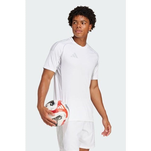Adidas TIRO25 C M Jsym Beyaz Erkek Tişört JF6082 %100 Polyester Nefes Alabilir Kumaş ile Spor ve Günlük Kullanım