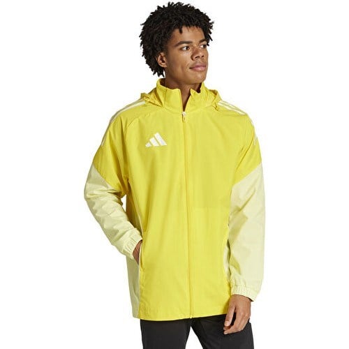 Adidas TIRO25C Aw Jkt Erkek Futbol Antrenman Yağmurluk JI8958 Sarı