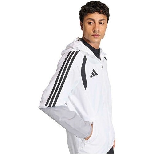 Adidas TIRO26C Aw Jkt Erkek Futbol Antrenman Yağmurluk KB0140 Beyaz